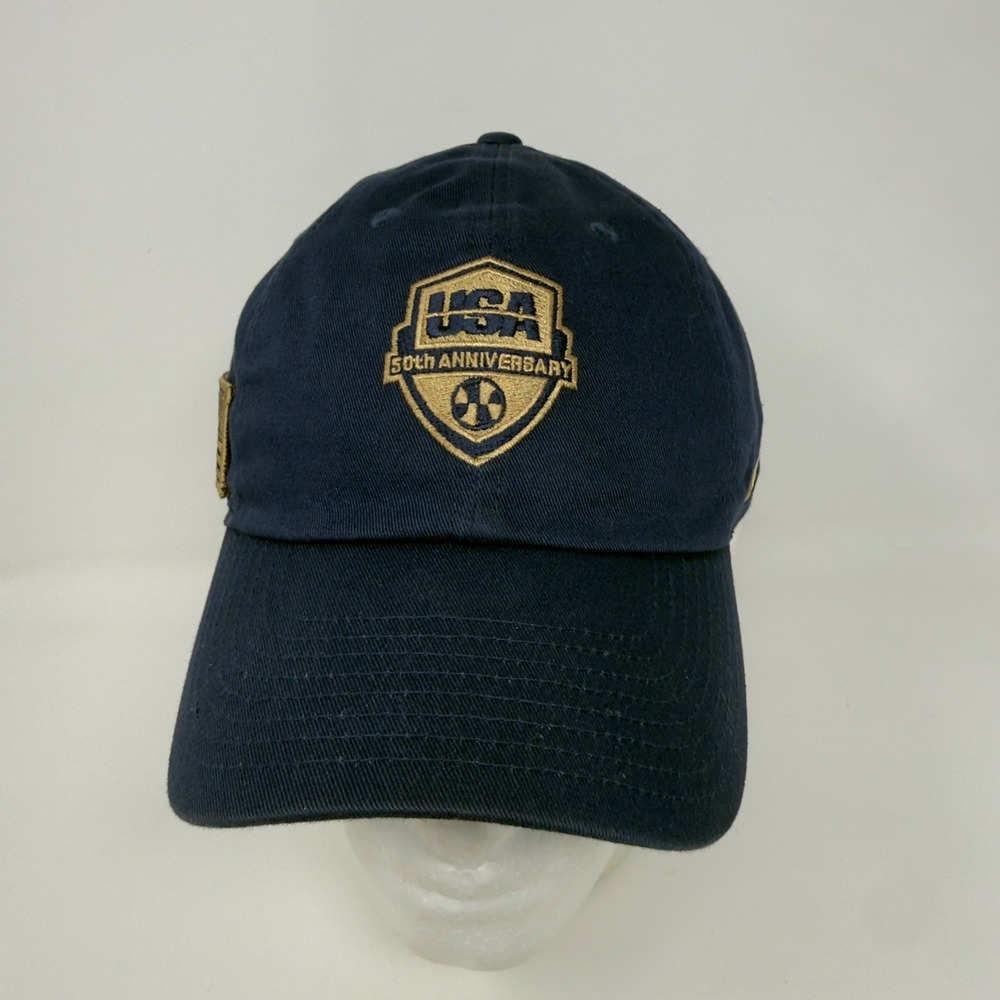 USA Olympics Hat‎ Basketball 50th Anniversary Hat Nike Club Cap Size M/L Blue